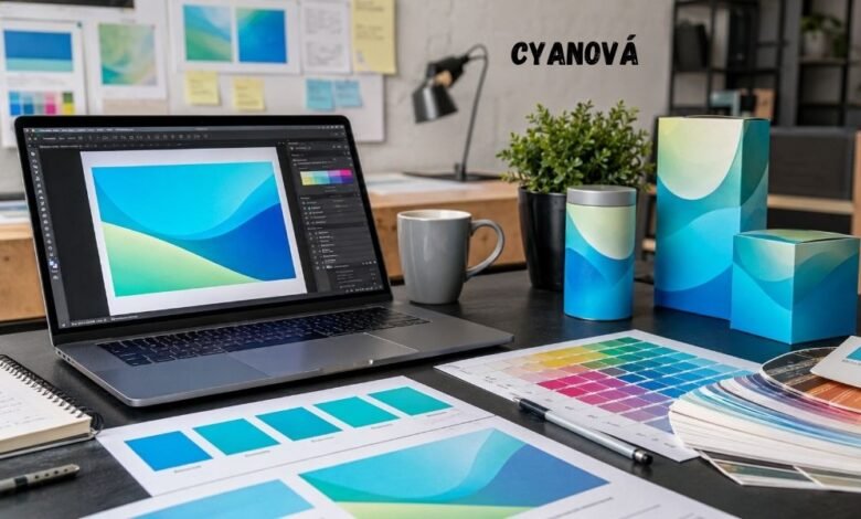 Cyanová